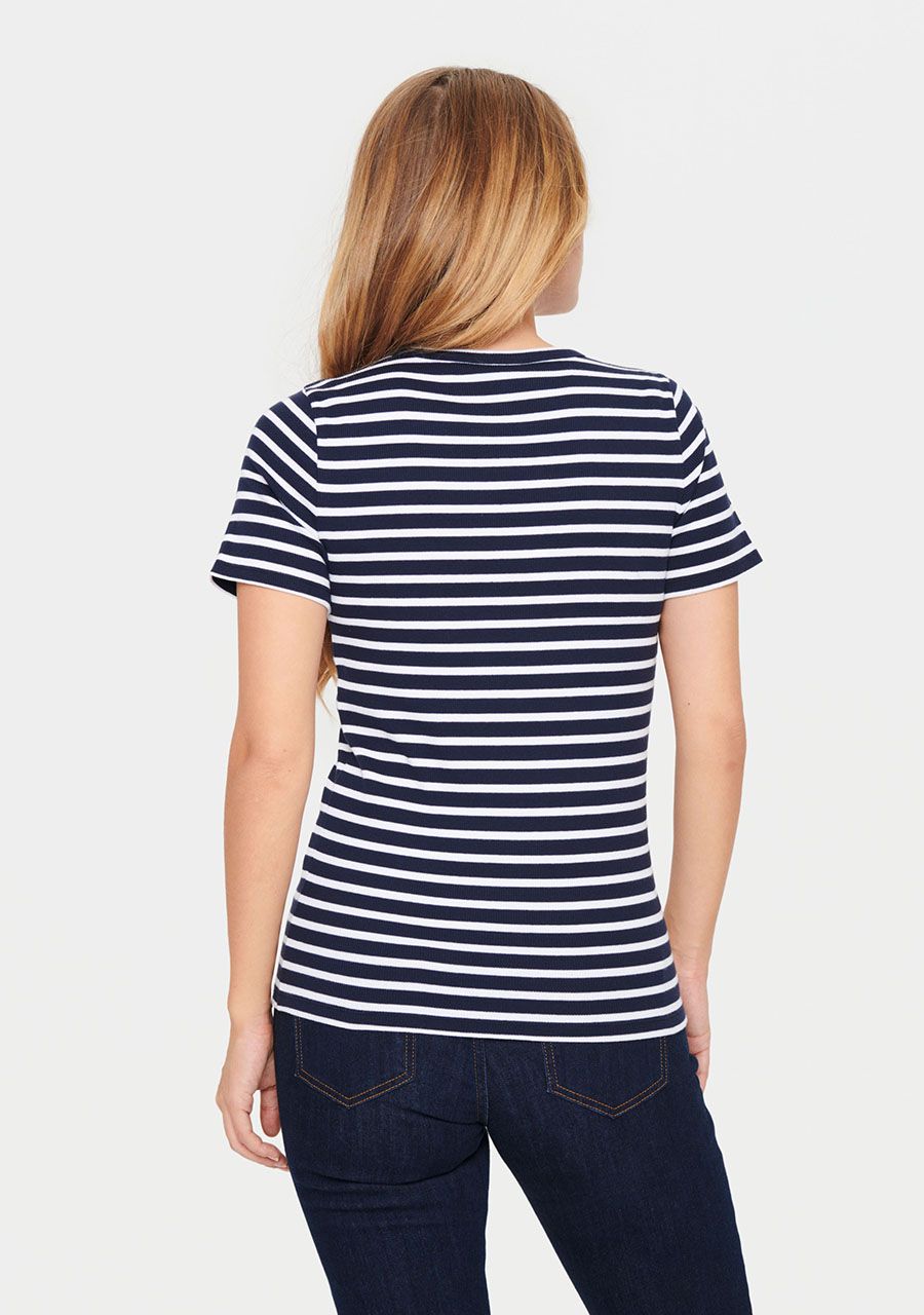 SAINT TROPEZ SHIRT MET KORTE MOUW