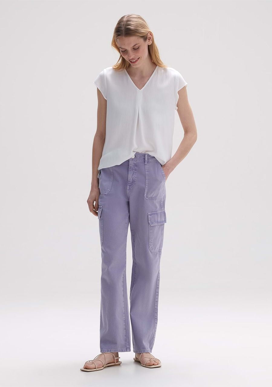OPUS BLOUSE KORTE MOUW