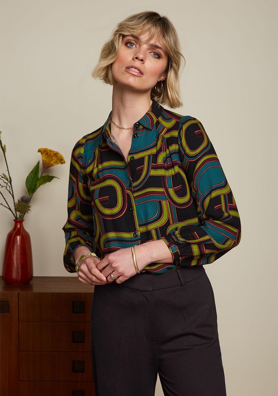 KING LOUIE BLOUSE LANGE MOUW