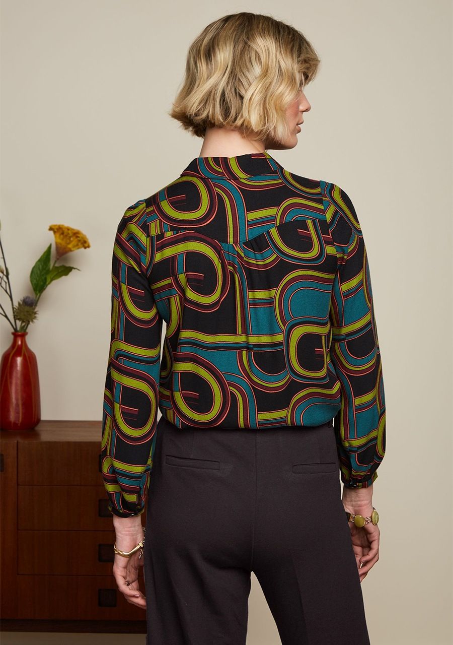 KING LOUIE BLOUSE LANGE MOUW