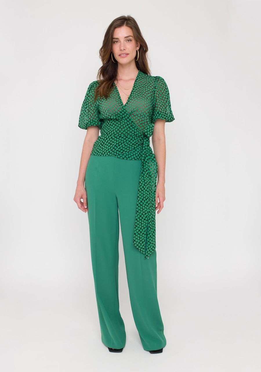 ANNA VAN TOOR BLOUSE KORTE MOUW