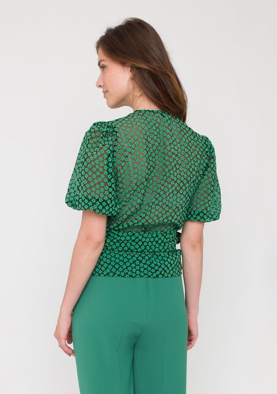 ANNA VAN TOOR BLOUSE KORTE MOUW