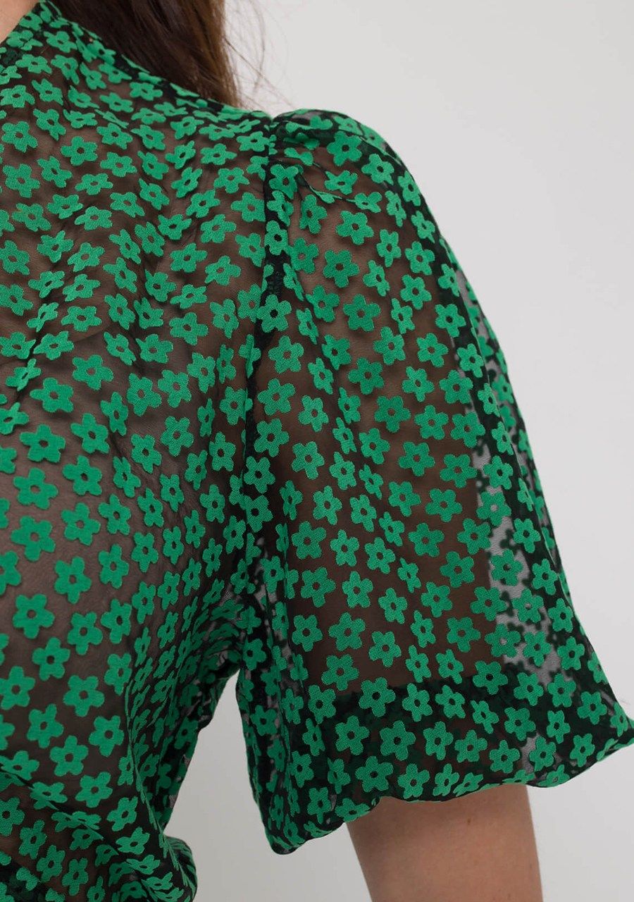 ANNA VAN TOOR BLOUSE KORTE MOUW
