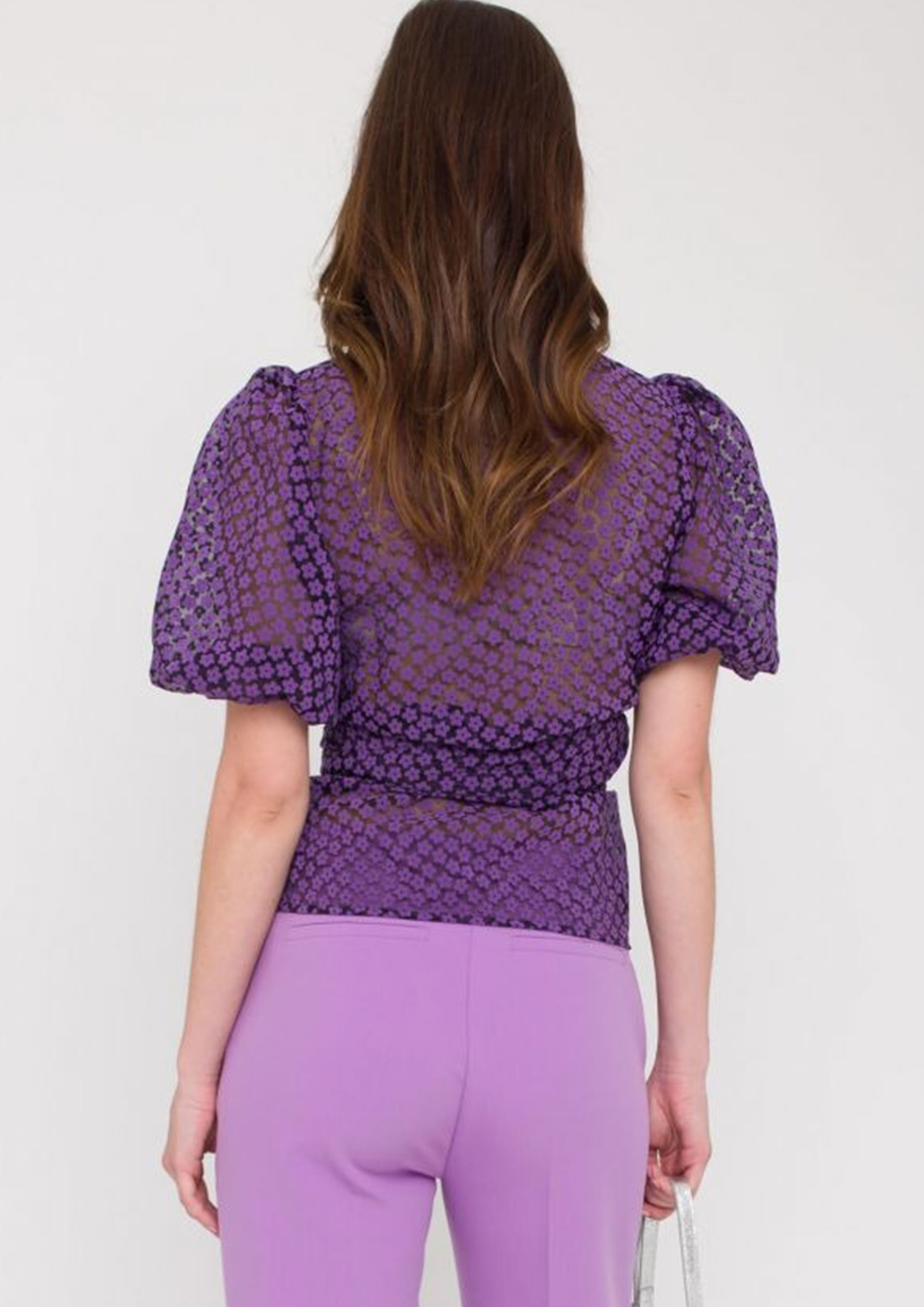 ANNA VAN TOOR BLOUSE KORTE MOUW