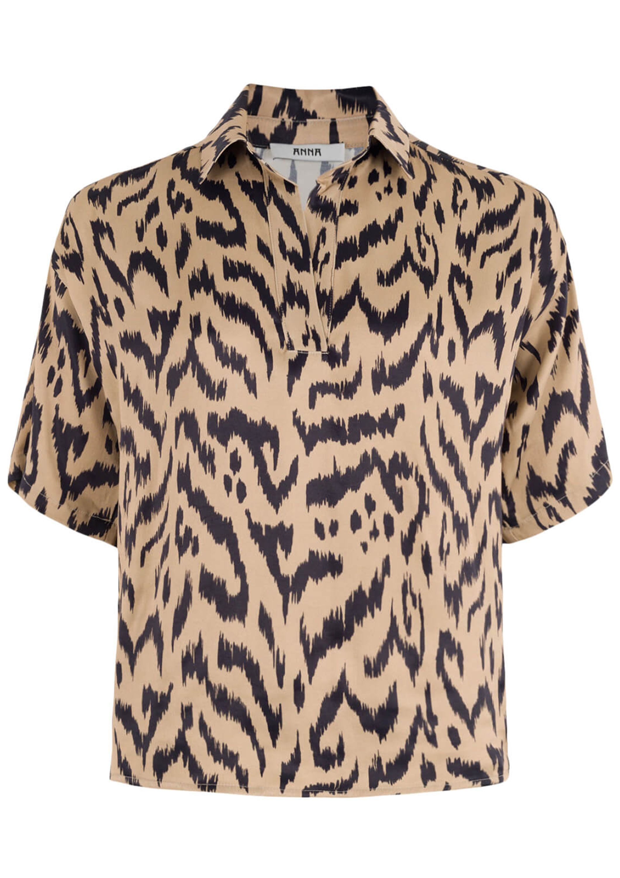 ANNA VAN TOOR BLOUSE KORTE MOUW