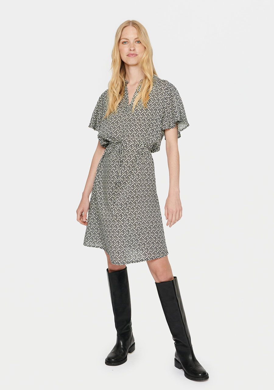 SAINT TROPEZ JURK KORTE MOUW