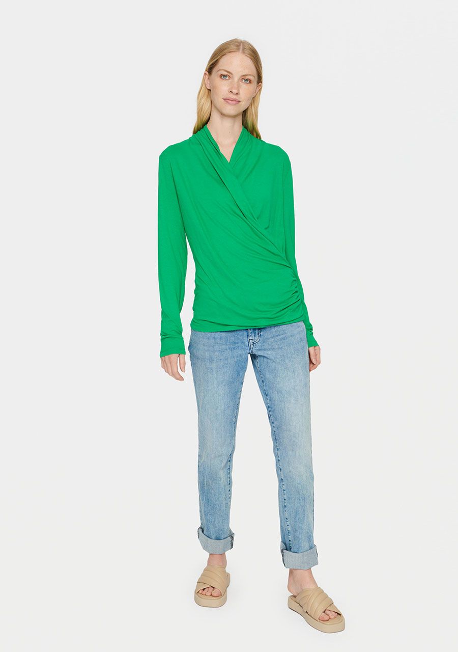 SAINT TROPEZ SHIRT LANGE MOUWE
