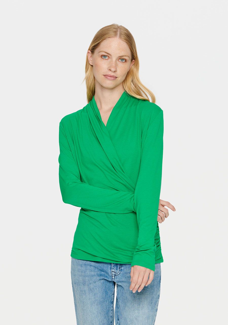 SAINT TROPEZ SHIRT LANGE MOUWE