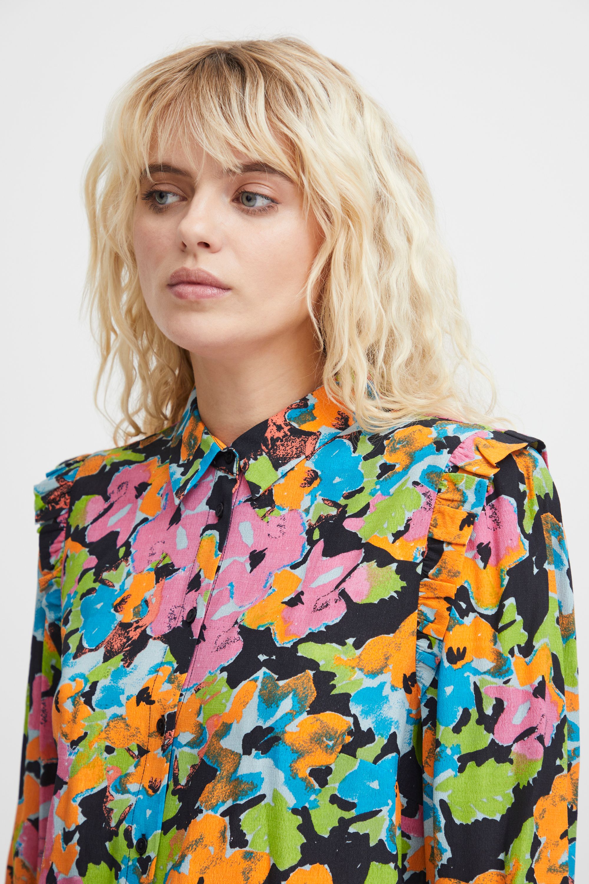 ICHI BLOUSE LANGE MOUW