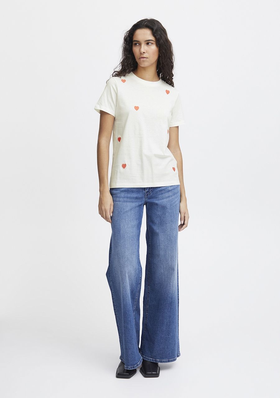 ICHI SHIRT MET KORTE MOUW