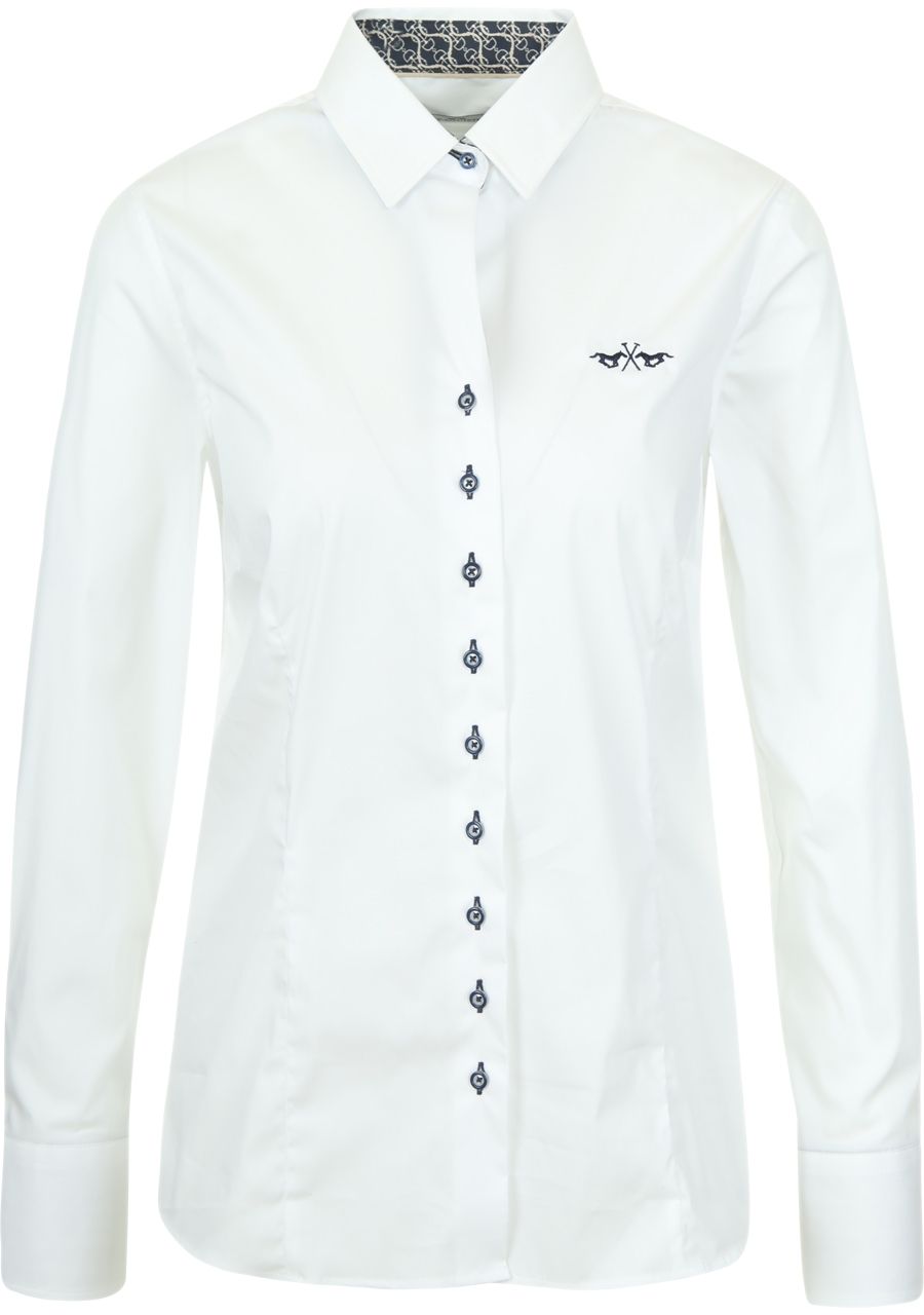 H.V. POLO BLOUSE LANGE MOUW