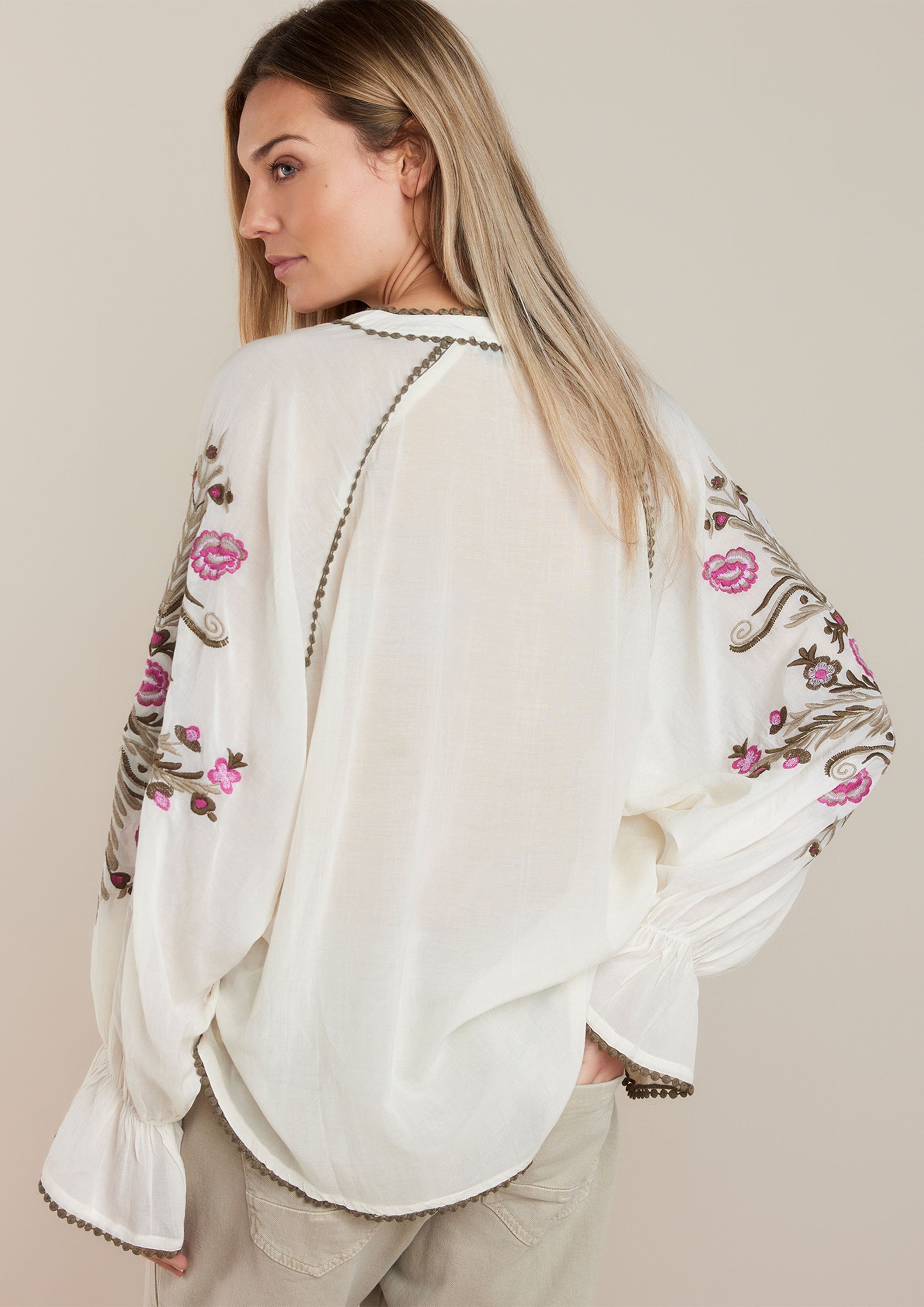 SUMMUM BLOUSE LANGE MOUW