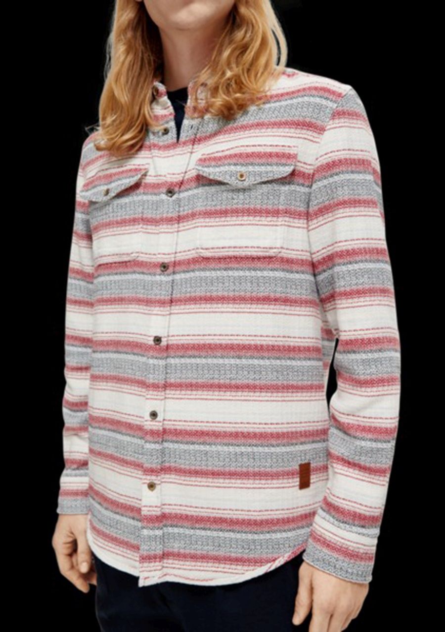 SCOTCH & SODA OVERHEMD LANGE MOUW