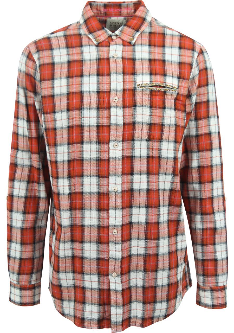 SCOTCH & SODA OVERHEMD LANGE MOUW
