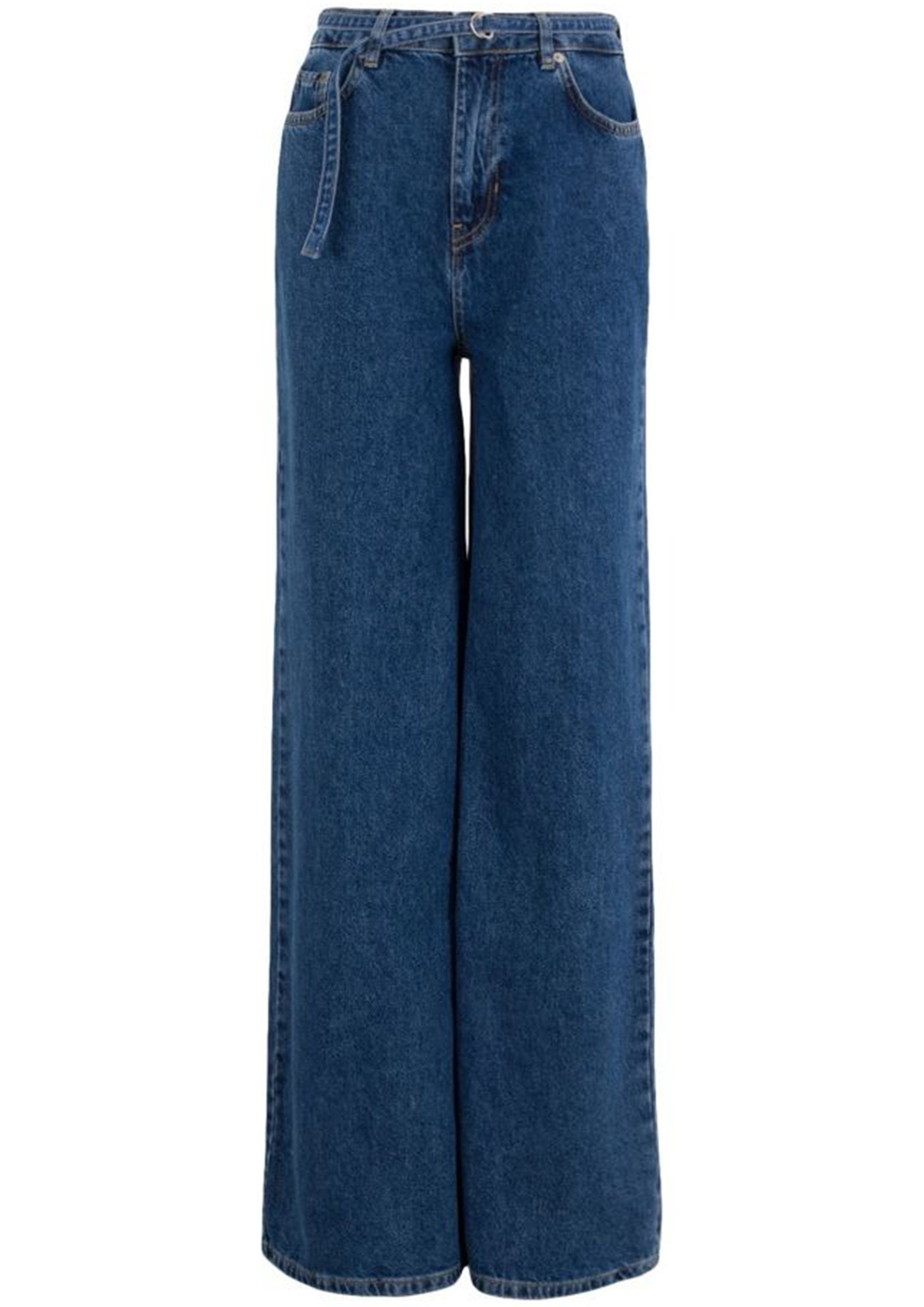 ANNA BLUE WIJDE PANTALON