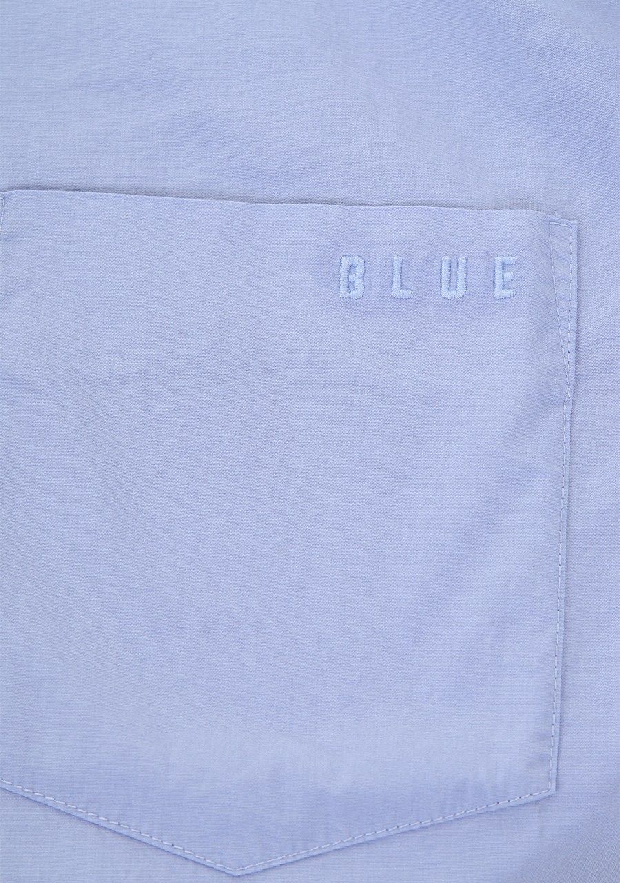 ANNA BLUE BLOUSE LANGE MOUW