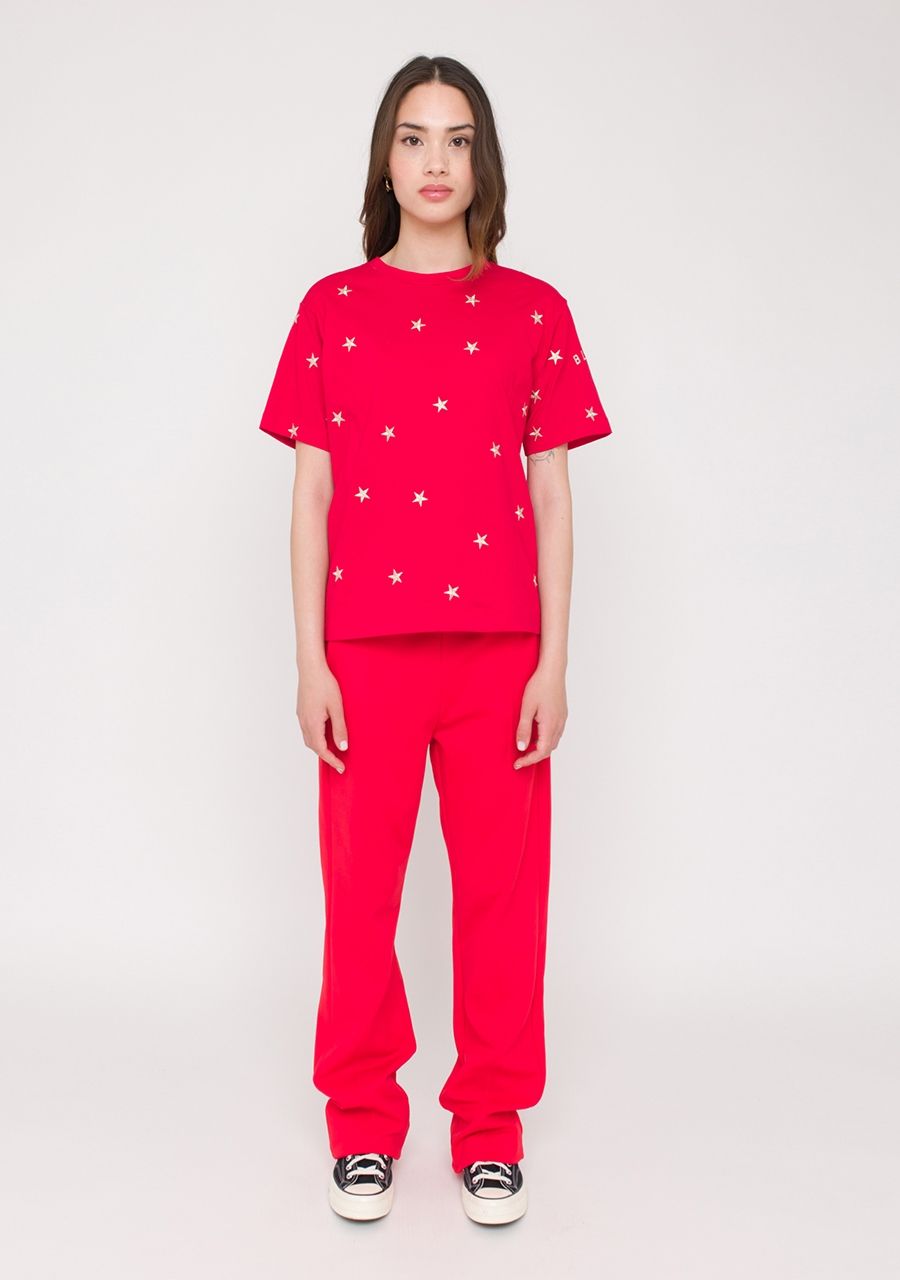 ANNA BLUE SHIRT MET KORTE MOUW