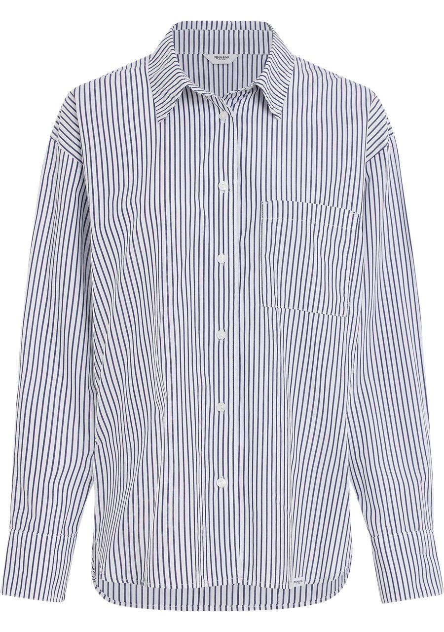 PENN & INK BLOUSE LANGE MOUW