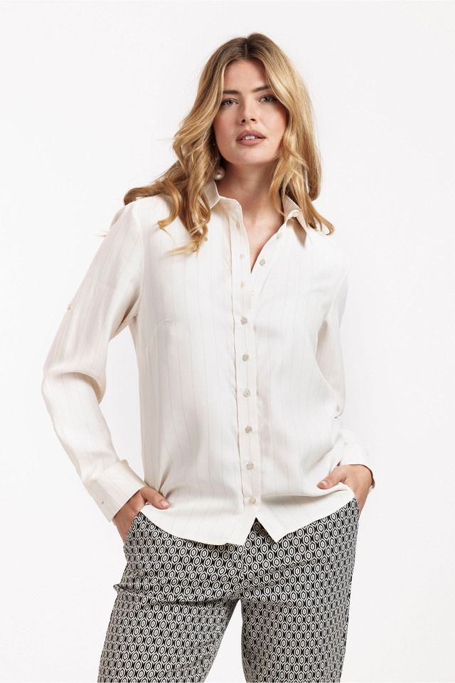 STUDIO ANNELOES BLOUSE LANGE MOUW
