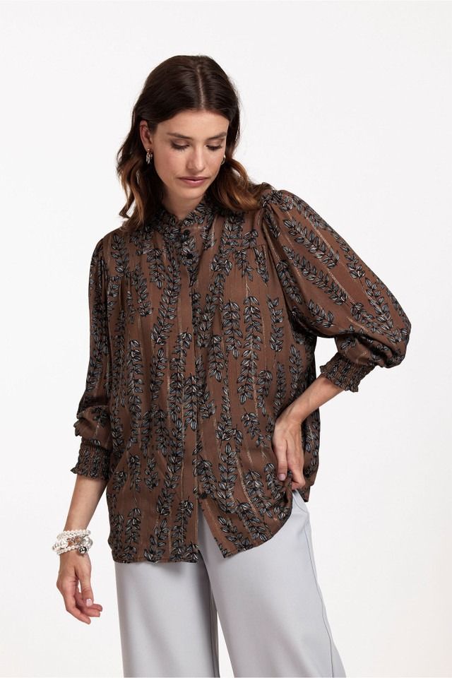 STUDIO ANNELOES BLOUSE LANGE MOUW