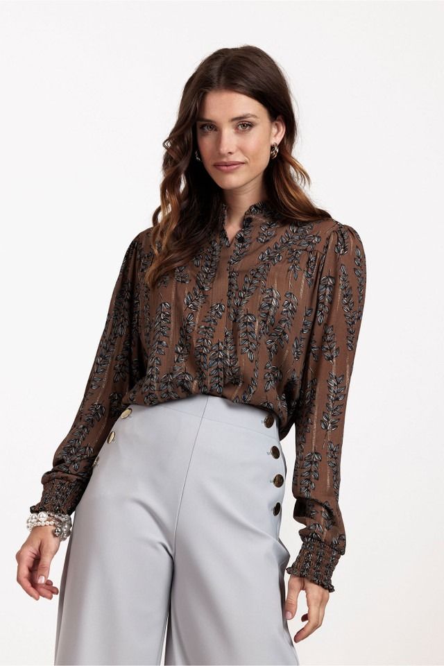 STUDIO ANNELOES BLOUSE LANGE MOUW