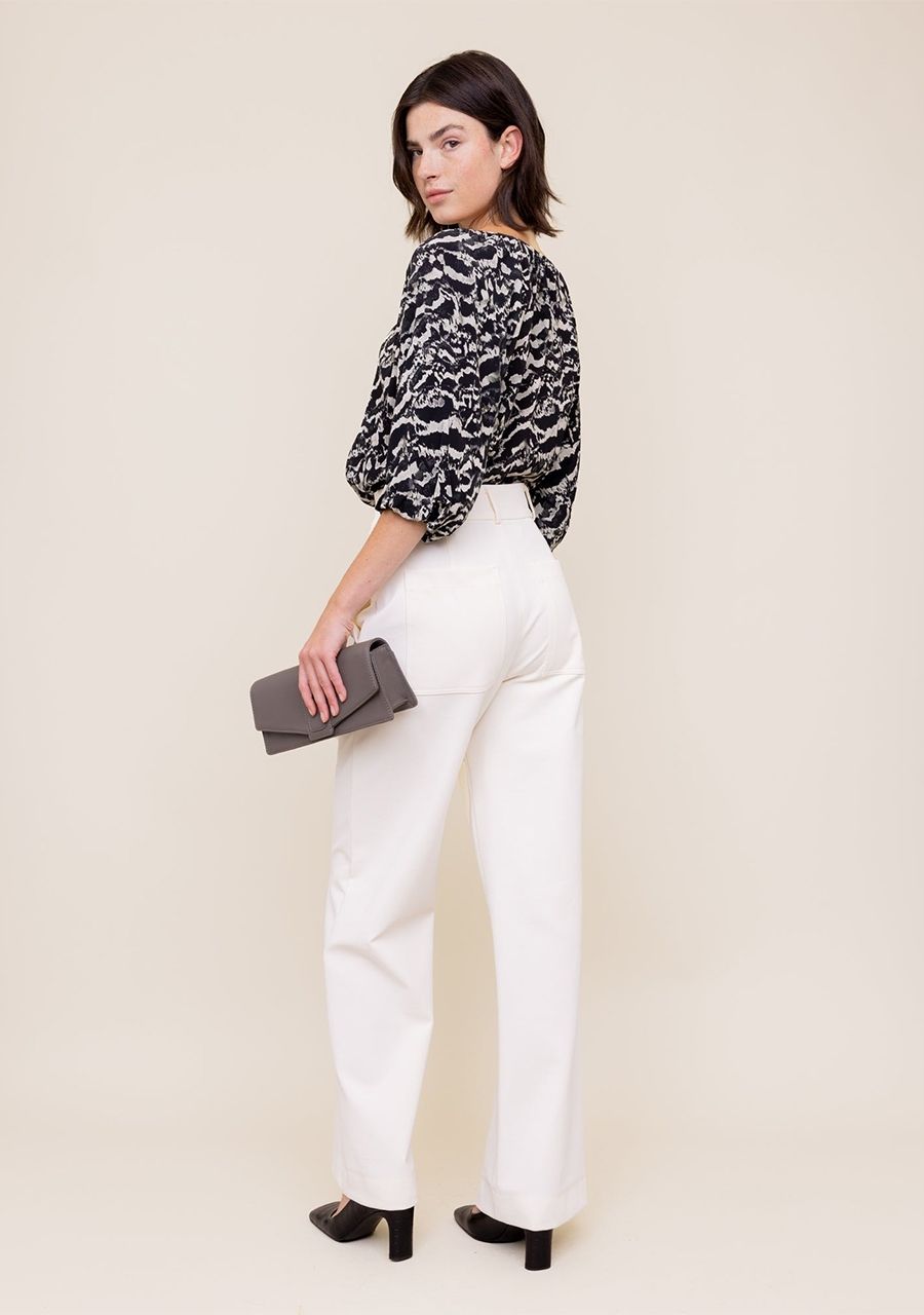 VANILIA BLOUSE KORTE MOUW