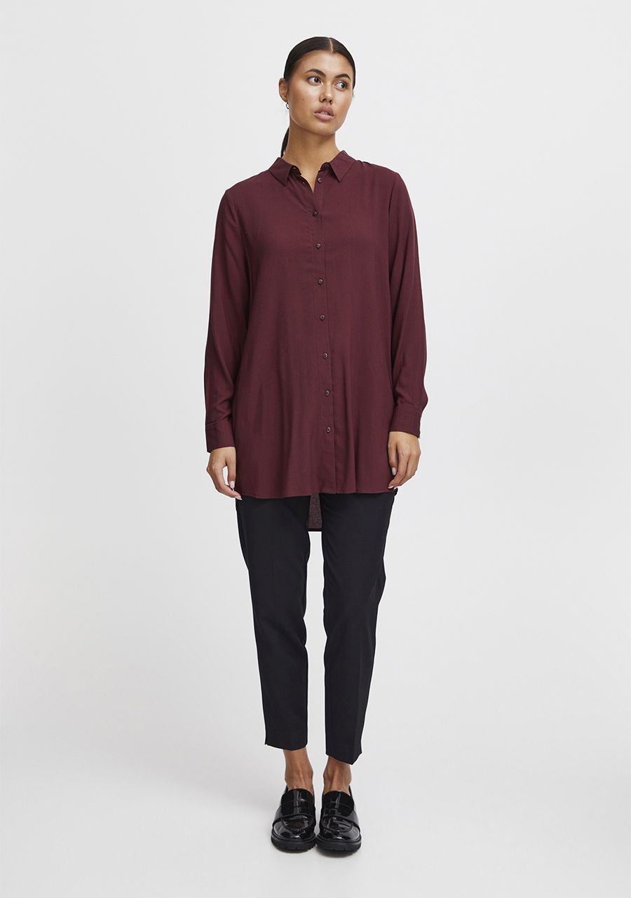ICHI BLOUSE LANGE MOUW