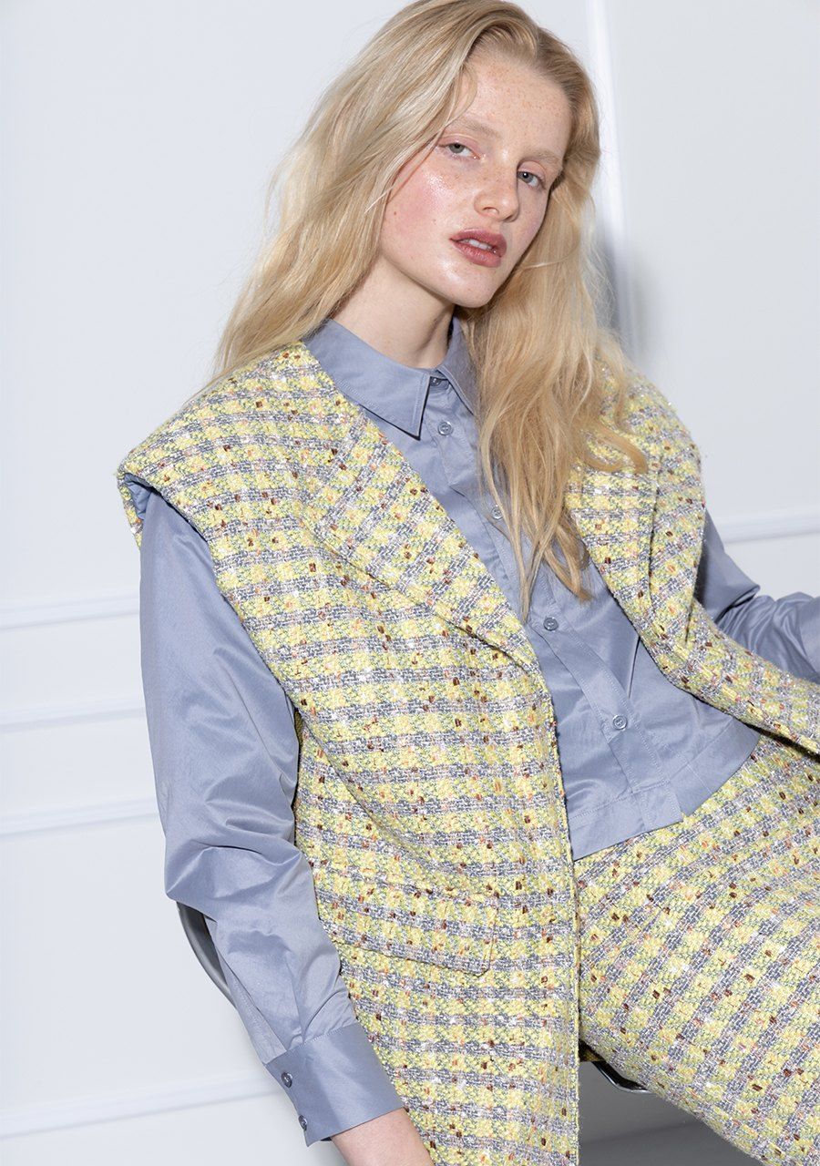 ICHI BLOUSE LANGE MOUW