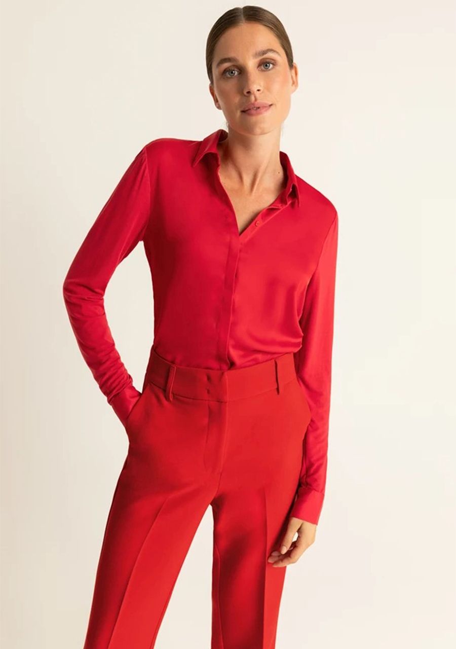 EXPRESSO BLOUSE LANGE MOUW