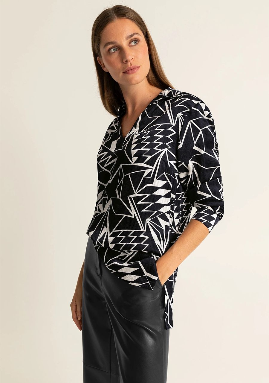 EXPRESSO BLOUSE LANGE MOUW