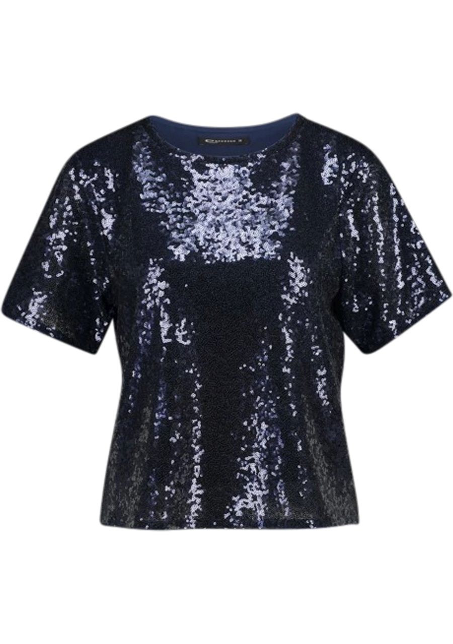 EXPRESSO SHIRT MET KORTE MOUW