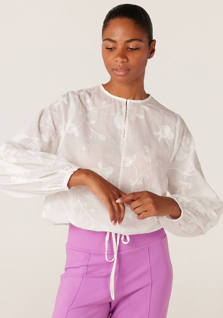 JUFFROUW JANSEN BLOUSE LANGE MOUW