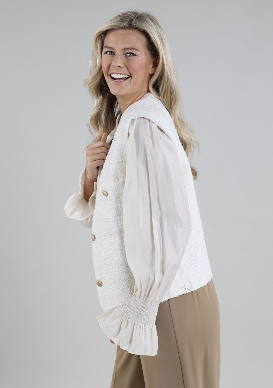 NUKUS BLOUSE LANGE MOUW