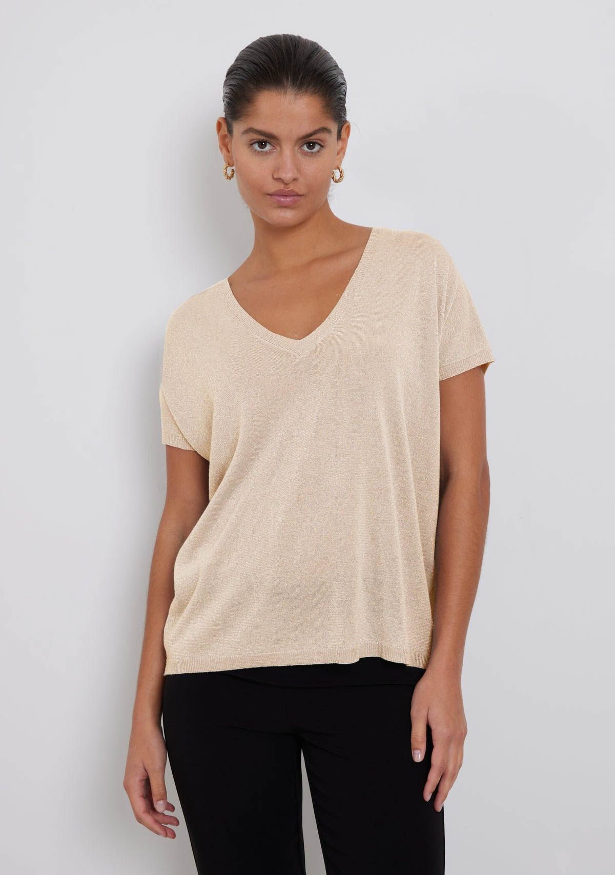 BRUUNS BAZAAR SHIRT MET KORTE MOUW