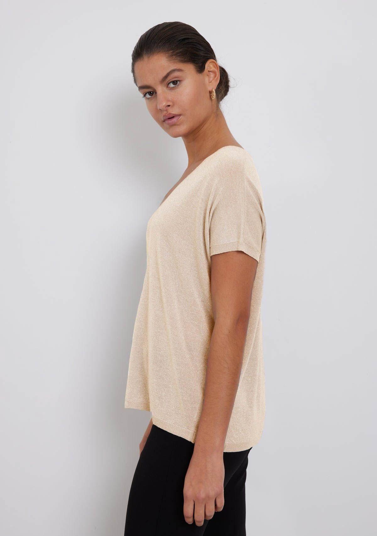 BRUUNS BAZAAR SHIRT MET KORTE MOUW