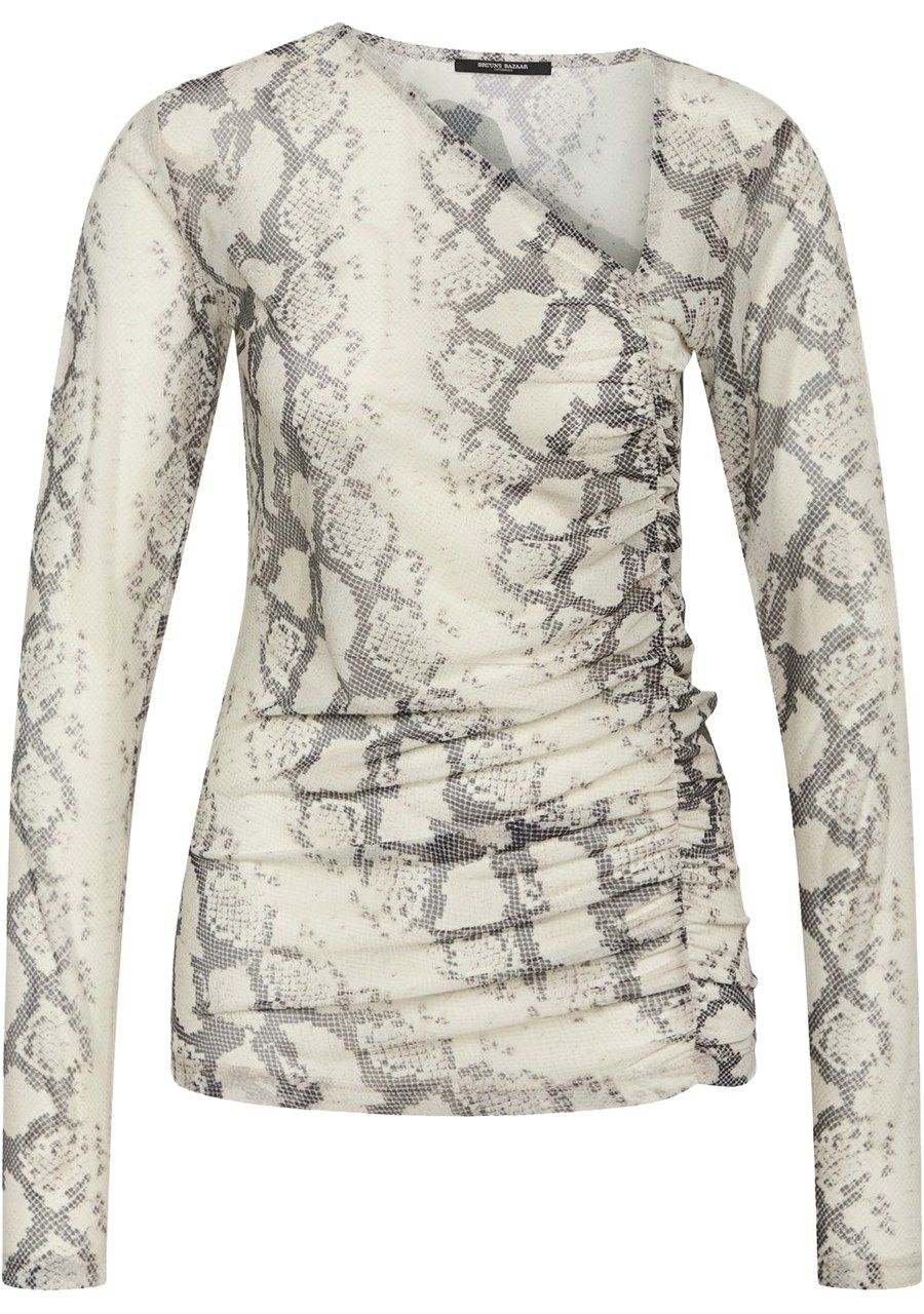 BRUUNS BAZAAR SHIRT LANGE MOUWE