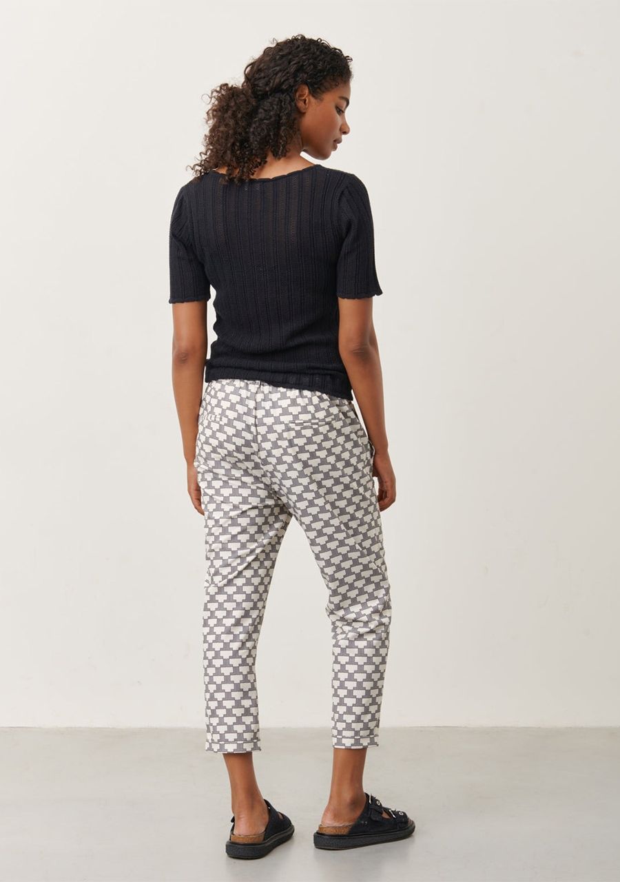 JANE LUSHKA SHIRT MET KORTE MOUW