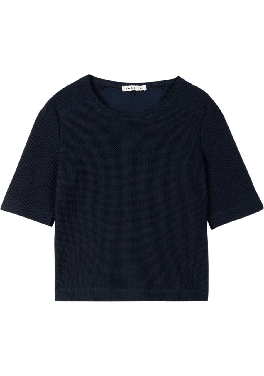 VANILIA SHIRT MET KORTE MOUW