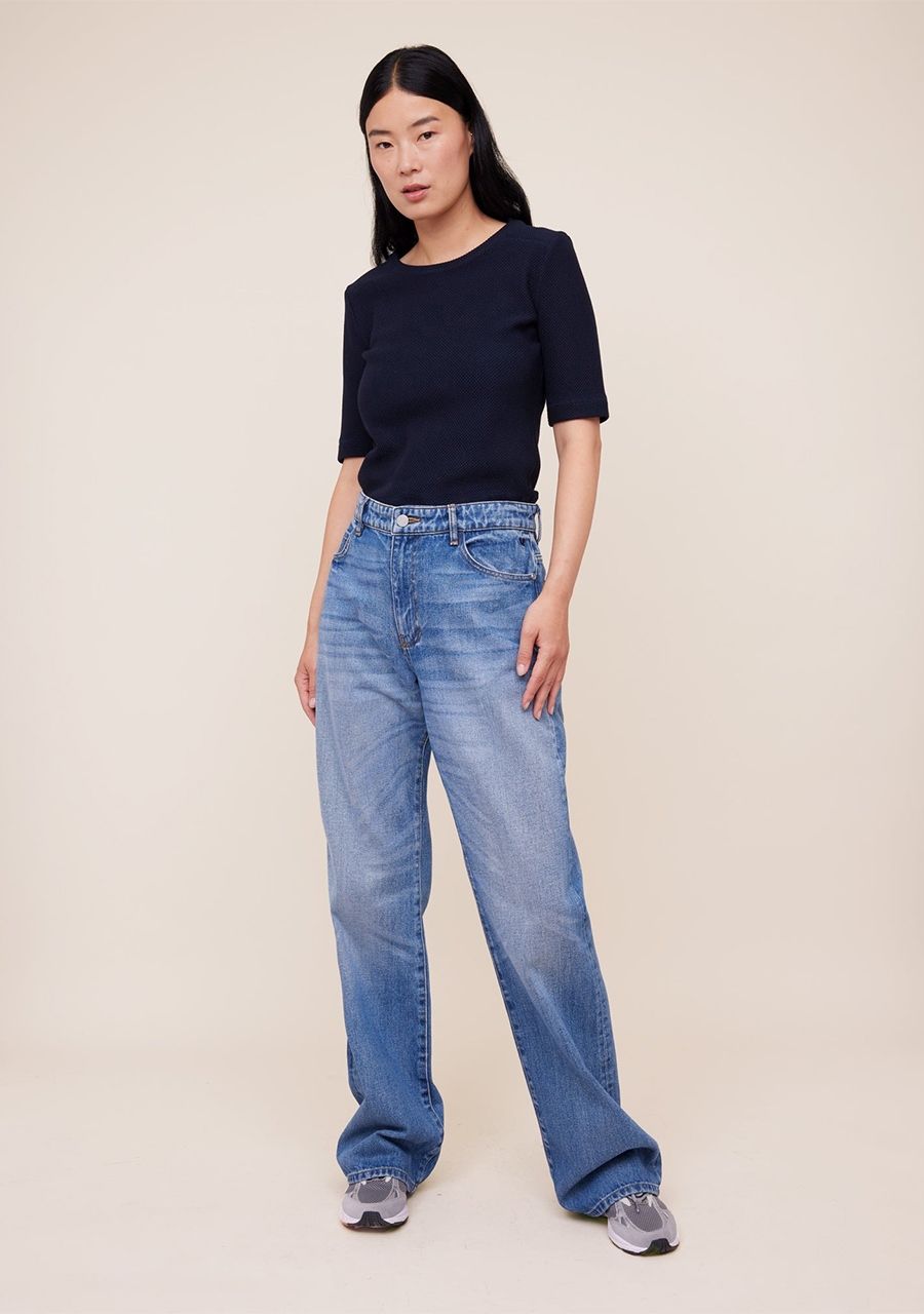 VANILIA SHIRT MET KORTE MOUW