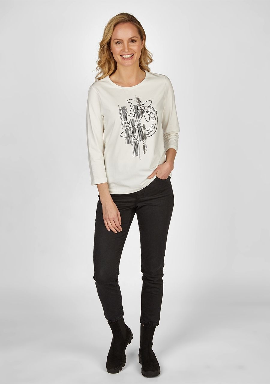 RABE SHIRT MET 3/4 MOUW