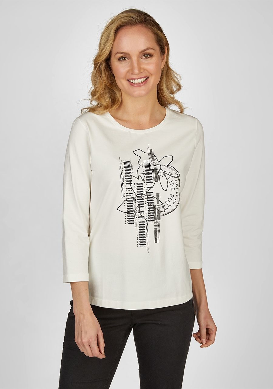 RABE SHIRT MET 3/4 MOUW