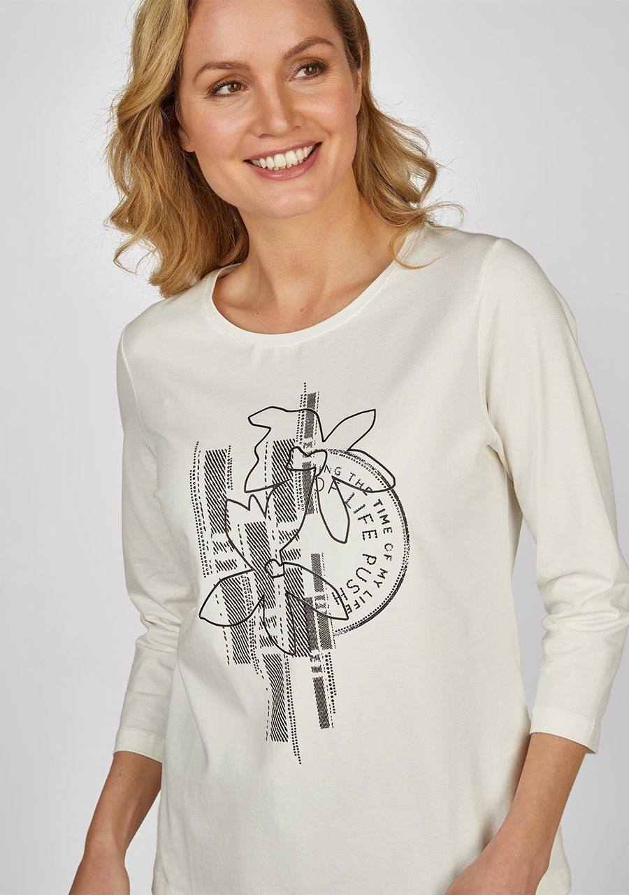 RABE SHIRT MET 3/4 MOUW