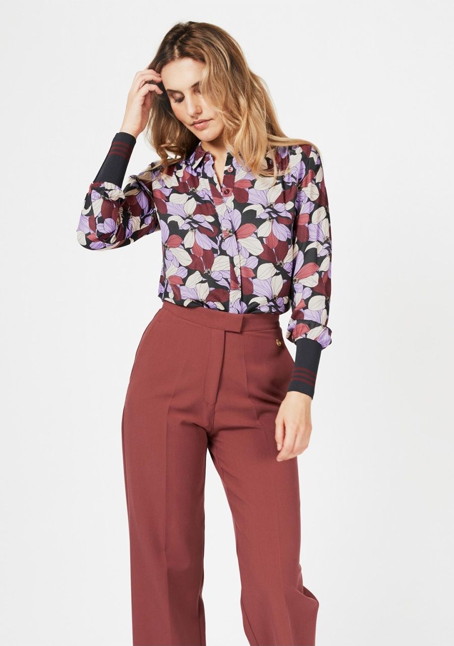 4FUNKYFLAVOURS BLOUSE LANGE MOUW