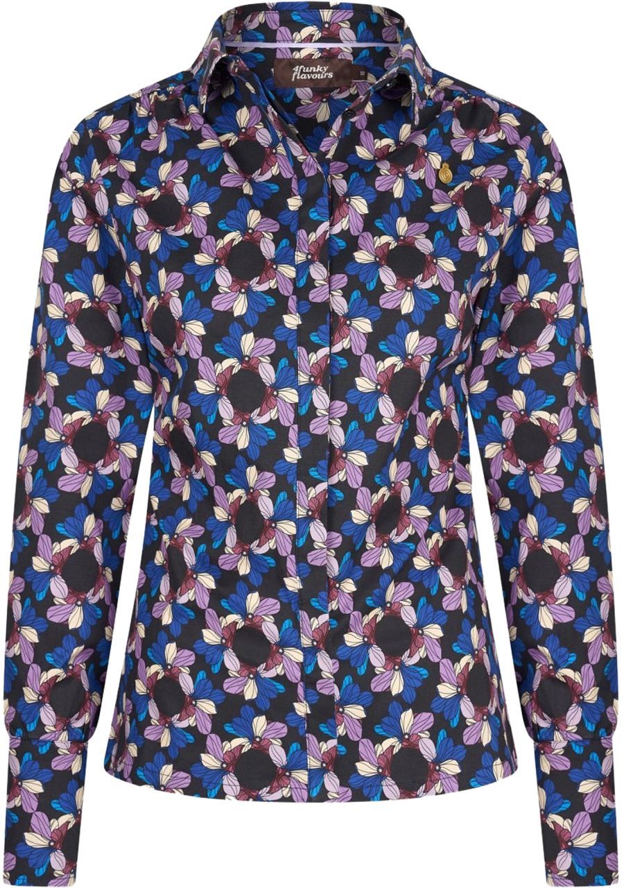 4FUNKYFLAVOURS BLOUSE LANGE MOUW