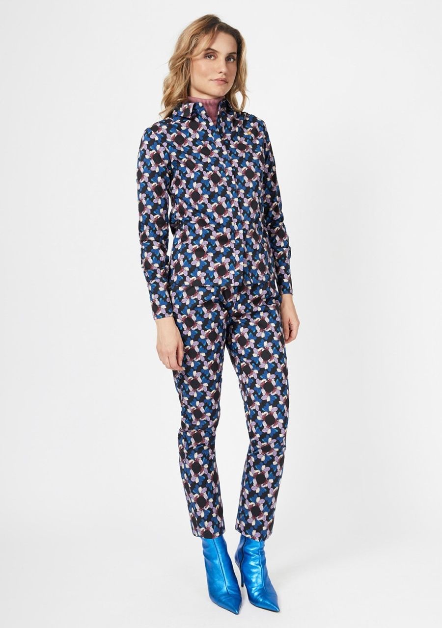 4FUNKYFLAVOURS BLOUSE LANGE MOUW