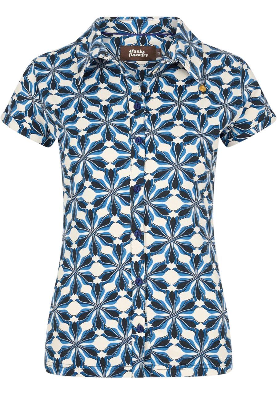 4FUNKYFLAVOURS BLOUSE KORTE MOUW