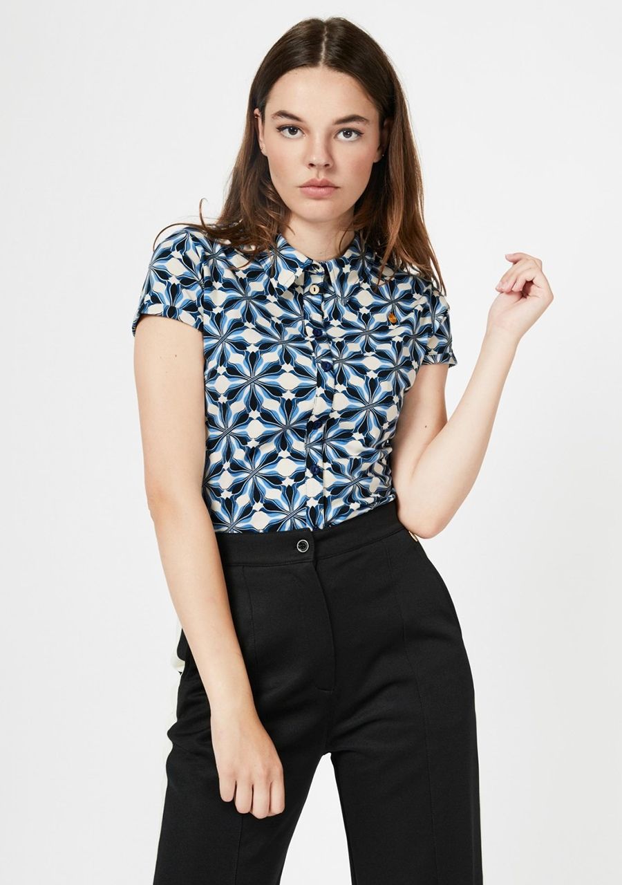 4FUNKYFLAVOURS BLOUSE KORTE MOUW