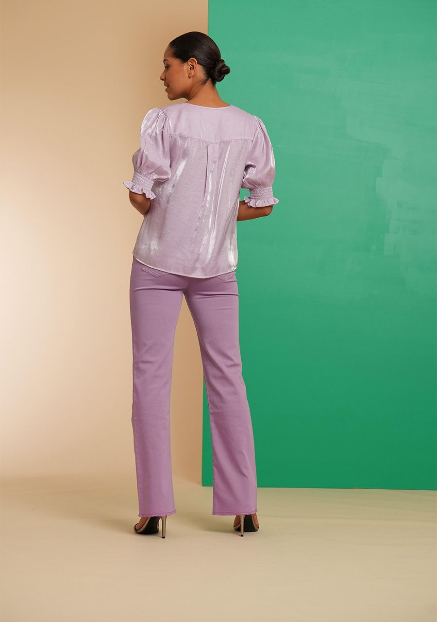 GEISHA SHIRT MET KORTE MOUW