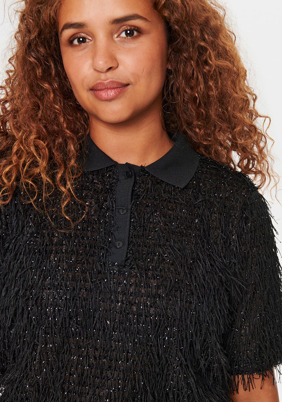 SAINT TROPEZ SHIRT MET KORTE MOUW