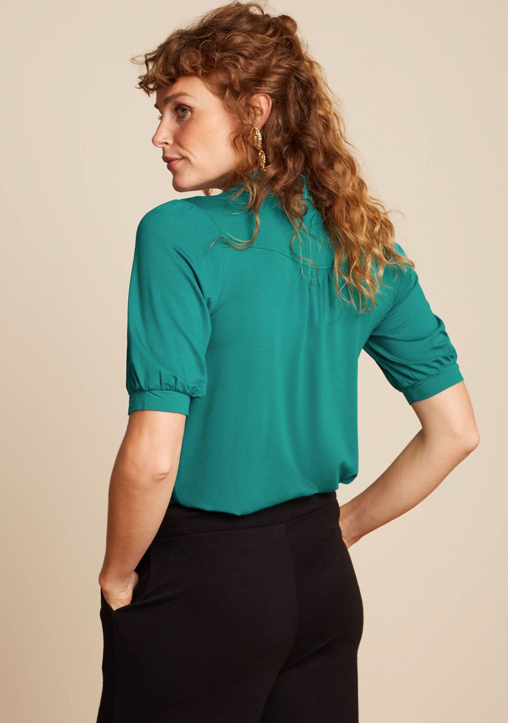 KING LOUIE BLOUSE KORTE MOUW